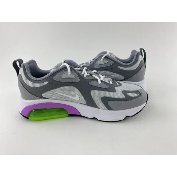 Nike Air Max 200 Gray Purple Women's Size 8 Sneakers Shoes Platinum AT6175-002 - Picture 11 of 12